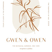 "Ovalon" - Wedding Invitations in Terracotta by Pati Cascino - Close-Up