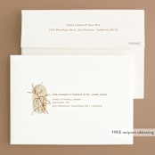 "Ovalon" - Wedding Invitations in Terracotta by Pati Cascino - FREE Recipient Addressing