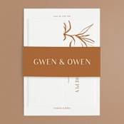 "Ovalon" - Wedding Invitations in Terracotta by Pati Cascino - Assembled