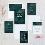 "Succulent Center" - Wedding Invitations in Cactus by Jessica Williams - Invitation Suite
