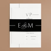 "Of Note" - Wedding Invitations in Pearl by Olivia Raufman - Assembled