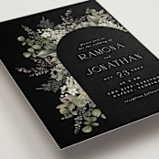 "A Wedding in the Garden" - Wedding Invitations in Charcoal by Chris Griffith - Detail