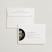 "A Wedding in the Garden" - Wedding Invitations in Charcoal by Chris Griffith - FREE Recipient Addressing