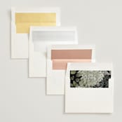 "A Wedding in the Garden" - Wedding Invitations in Charcoal by Chris Griffith - Envelope Liner Options