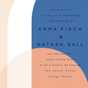 "Color Arch" - Wedding Invitations in Aquatic by Baumbirdy - Close-Up