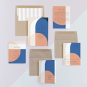 "Color Arch" - Wedding Invitations in Aquatic by Baumbirdy - Invitation Suite
