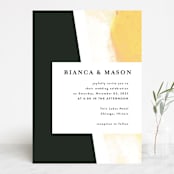 "Upper Block" - Wedding Invitations in Daisy by Lea Velasquez - Front