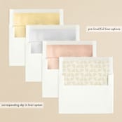 "Warner" - Wedding Invitations in Emerald by Carrie ONeal - Envelope Liner Options