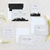 "Big City - Philadelphia" - Wedding Invitations in Light Taupe by Hooray Creative - Invitation Suite