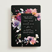 "Beauties" - Wedding Invitations in Noir by Lori Wemple - Front