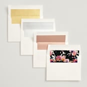 "Beauties" - Wedding Invitations in Noir by Lori Wemple - Envelope Liner Options