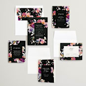 "Beauties" - Wedding Invitations in Noir by Lori Wemple - Invitation Suite