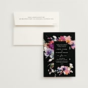 "Beauties" - Wedding Invitations in Noir by Lori Wemple - Invitation with Envelope