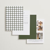 "Into the Forest" - Wedding Invitations in Cream by Alethea and Ruth - Back of Card Options