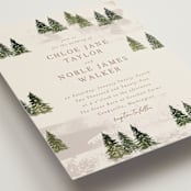 "Into the Forest" - Wedding Invitations in Cream by Alethea and Ruth - Detail
