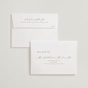 "Into the Forest" - Wedding Invitations in Cream by Alethea and Ruth - FREE Recipient Addressing