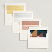 "Abstract Jewels" - Wedding Invitations in Noir by Maria Alou - Envelope Liner Options