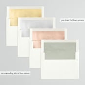 "Garlands" - Wedding Invitations in Lavender by Lori Wemple - Envelope Liner Options