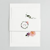 "Garlands" - Wedding Invitations in Lavender by Lori Wemple - Assembled