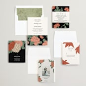 "Kota" - Wedding Invitations in Onyx by Nazia Hyder - Invitation Suite