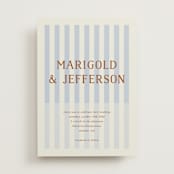 "stripes" - Wedding Invitations in Wave by Kelly Watkins - Front