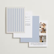"stripes" - Wedding Invitations in Wave by Kelly Watkins - Back of Card Options