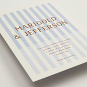 "stripes" - Wedding Invitations in Wave by Kelly Watkins - Detail