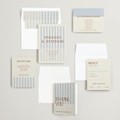 "stripes" - Wedding Invitations in Wave by Kelly Watkins - Invitation Suite