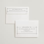 "The Grid" - Wedding Invitations in Rosebud by Mansi Verma - FREE Recipient Addressing