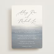 "Romantic Watercolor" - Wedding Invitations in Mist by Sparkvites - Front