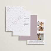 "Ethereal Names" - Wedding Invitations in Plum by Carolyn MacLaren - Back of Card