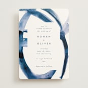 "Wedded Watercolor" - Wedding Invitations in Ocean by Mary Gaspar - Front