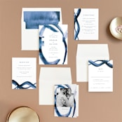 "Wedded Watercolor" - Wedding Invitations in Ocean by Mary Gaspar - Invitation Suite