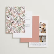 "Wesleyan Hill" - Wedding Invitations in Wildflower by Jennifer Wick - Back of Card