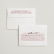 "Painterly" - Wedding Invitations in Blush by Kelly Schmidt - FREE Recipient Addressing