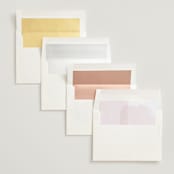 "Painterly" - Wedding Invitations in Blush by Kelly Schmidt - Envelope Liner Options