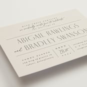 "Moderne" - Wedding Invitations in Graphite by Everett Paper Goods - Close-Up