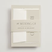 "Moderne" - Wedding Invitations in Graphite by Everett Paper Goods - Assembled