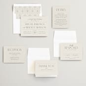 "Moderne" - Wedding Invitations in Graphite by Everett Paper Goods - Invitation Suite