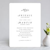 "Storybook Romance" - Wedding Invitations in Cotton by Stacey Meacham - Front
