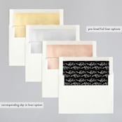 "Storybook Romance" - Wedding Invitations in Cotton by Stacey Meacham - Envelope Liner Options