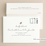 "Watercolor Delight" - Wedding Invitations in Aqua by Petra Kern - FREE Recipient Addressing