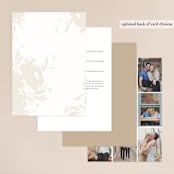 "Garden" - Wedding Invitations in Peach by Lori Wemple - Back of Card