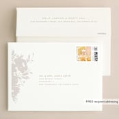 "Garden" - Wedding Invitations in Peach by Lori Wemple - FREE Recipient Addressing