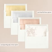 "Garden" - Wedding Invitations in Peach by Lori Wemple - Envelope Liner Options