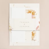 "Garden" - Wedding Invitations in Peach by Lori Wemple - Assembled