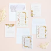 "Garden" - Wedding Invitations in Peach by Lori Wemple - Invitation Suite