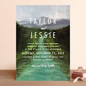 "Adventure Begins" - Wedding Invitations in Forest by Elly - Front