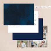 "tiny dots" - Wedding Invitations in Sapphire by Erin Deegan - Back of Card