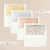 "Art Deco Frame" - Wedding Invitations in Coal by Caitlin Mac - Envelope Liner Options